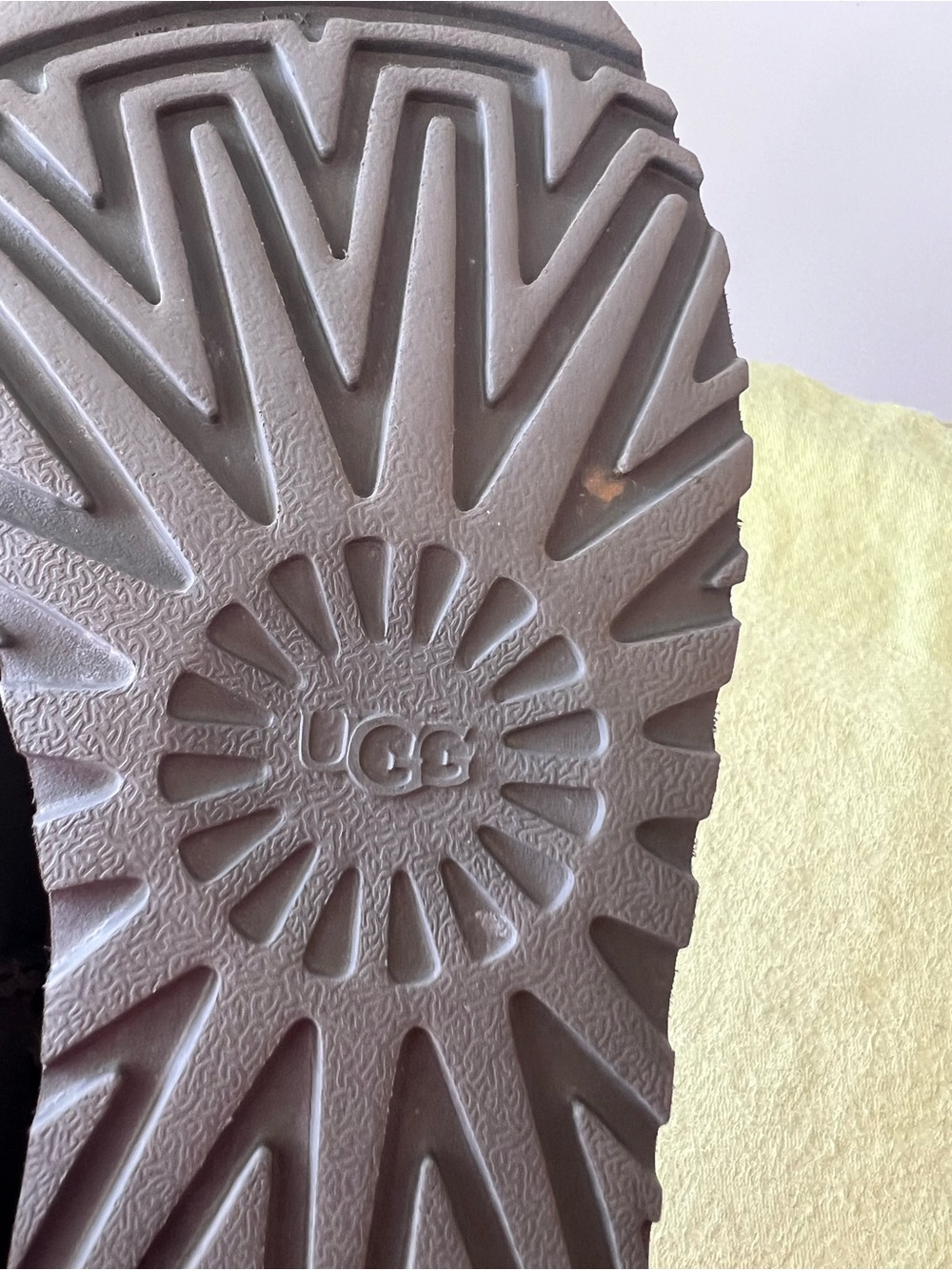 UGG Ultra Mini Suede Booties - Gray. Size 6 - Picture 8 of 10